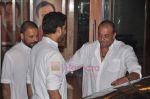 Abhishek Bachchan, Sanjay Dutt, Bunty Walia at Sanjay Dutt_s private get together at his home on 18th July 2011 (9).JPG